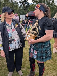 Jan Todd Games 2026 Champion 2026, Sandra 'Sunny' Bradley with Jan Todd